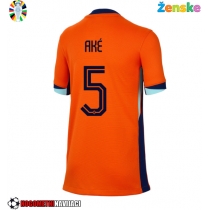 Ženske Nogometnih dresov Nizozemska Nathan Ake #5 Domači EP 2024 Kratki rokavi